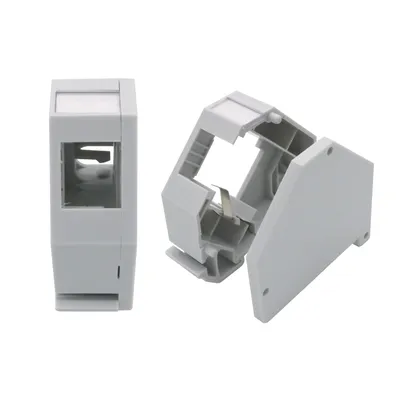 Produktbild von 2x ARLI Hutschienenadapter für RJ45 Keystone Modul Halter Adapter für Hutschiene