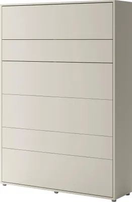 Produktbild von MIRJAN24 Wandklappbett Bed-Concept BC-01 140x200 Vertical, Stilvoll Funktionsbett, Modernes Schrankbett (Farbe: Cashmere)