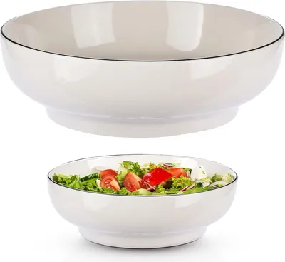 Image de KITCHTIC Bol en céramique 250 ml Blanc 21 cm x 7 cm