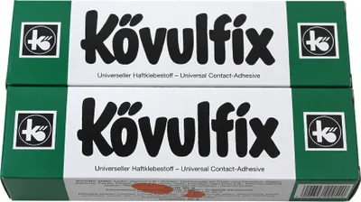 Produktbild von Kövulfix Schuhkleber + EPDM Kontaktkleber extra stark 2x 90g - wasserfester Schuhreparaturkleber - der flexible Sohlenkleber Lederkleber Alleskleber - Germany