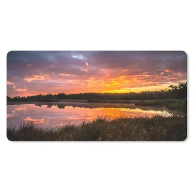 Produktbild von MuchoWow® Mauspad Mousepad Sonnenuntergang - Natur - Niederlande 60x30 cm - Mousepads - Maus Mat - Pad - Mausunterlage - Nachhaltig