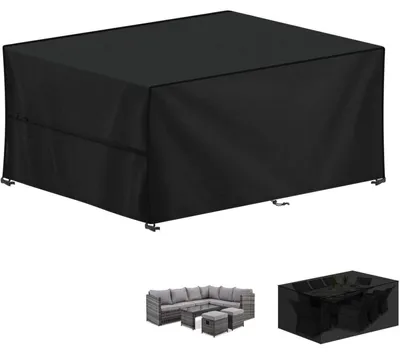 Obrázek produktu pro Ochranná plachta na zahradní nábytek, 420D Oxford tkanina, vodotěsná, větruodolná, rozměry 250x140x100 cm