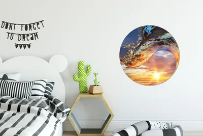 Produktbild von MuchoWow® - Wand Kreis - Wand Bild - Foto Tapete - Selbstklebende - Wohnzimmerdekoration - Wand Dekoration - Kinderzimmer