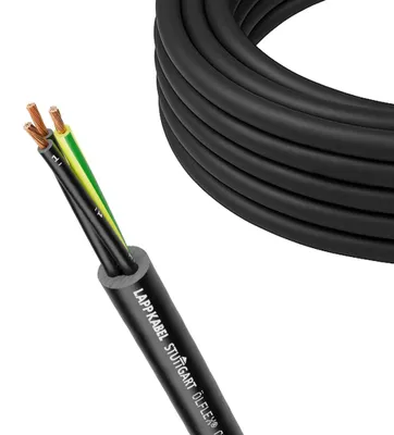 Zdjęcie produktu dla 10 metrów Lapp 1120233 Ölflex Classic 110 Czarny 0,6/1kV przewód sterowniczy PVC 3x0,75 mm² z żyłą ochronną I do zastosowań zewnętrznych I trudnopalny I 3-żyłowy I kabel połączeniowy 3G0,75