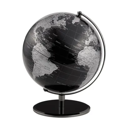 Produktbild von EMFORM Globus PLANET-Reihe, D 240mm H 300mm, in verschiedenen Farben Farbe: Schwarz