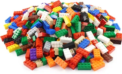 Produktbild von LEGO® 2x4 Steine Bausteine Gemischt Bunt - 3001 NEU! Menge 50x
