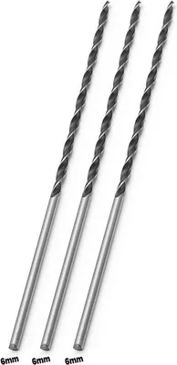 Produktbild von Set mit 3 extra lange Holzbohrer (6x300 mm)