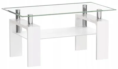 Zdjęcie produktu dla Stół konferencyjny Furnitex, biały, model A08-2, wysokość 55 cm