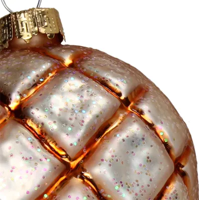 Produktbild von Christbaumschmuck Glas 10,2m Brötchen Figur Braun / Gold