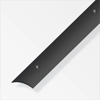 Produktbild von alfer Übergangsprofil 1 m, 30 x 5 mm PVC (Kunststoff) glatt schwarz