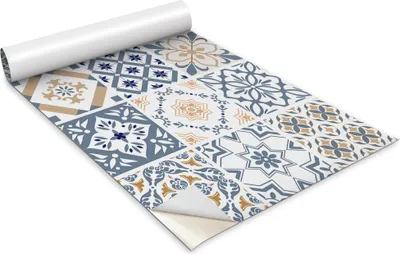 Produktbild von Selbstklebende Möbelfolie - Dekorationsfolie - Tischmöbel - Zuschneidbar - Ornamentmosaik - 100 x 50 cm