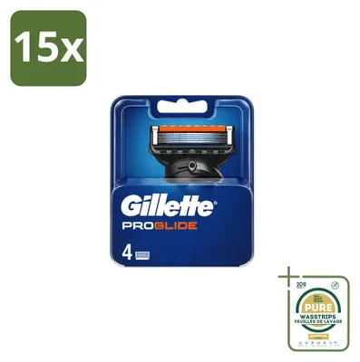 Productafbeelding van 15 vervangende mesjes voor Gillette Fusion5 ProGlide - voorraadpakket - 15 stuks