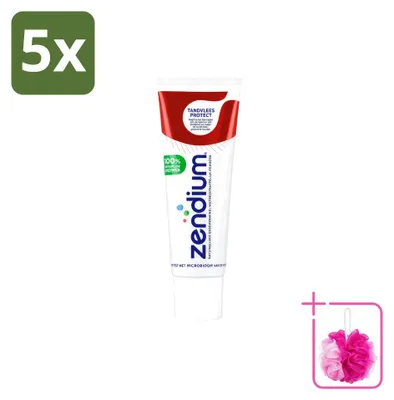 Image de 5 tubes de dentifrice Zendium pour la protection des gencives - 75 ml - Pack économique - 5 pièces
