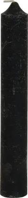 Produktbild von Rustikale Stabkerze durchgefärbt black Ø 3,7 x 25 cm
