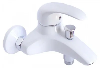 Obrázok produktu pre Vaňová batéria nástenná PERLA, rozstup 100mm, biela