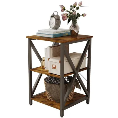 Produktbild von Eleganter rustikaler Retro-Couchtisch aus Holz