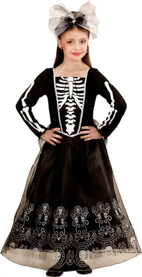 Produktbild von SKELETRIA (Kleid, Haarreif mit Schleife & Tüll)  Gr. 128 cm