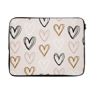 Produktbild von MuchoWow® Laptop Hülle 15 Zoll Herz - Muster - Valentinsgeschenk für sie Laptoptasche - Laptoptasche - Sleeve - Rundum-Schutz