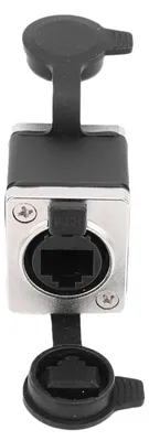 Image de Connecteur RJ45, IP68, étanche, prise Ethernet en cuivre sur fiche de rallonge, compatible avec les câbles Cat5e, Cat6, Cat7 et Cat8