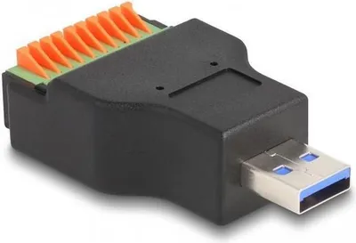 Image de Adaptateur USB Delock - USB Type A (mâle) vers connecteur à 10 broches