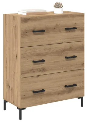Zdjęcie produktu dla vidaXL Kredens dębowy Artisan 69,5 x 34 x 90 cm drewno kompozytowe i żelazo