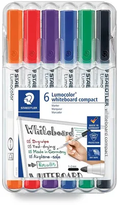 Zdjęcie produktu dla 1x Lumocolor 341 WP6 – marker do tablic suchościeralnych Lumocolor, zestaw 6 sztuk
