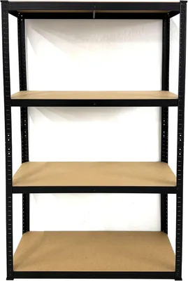 Imagen del producto de Estantería para neumáticos, estantería de almacenamiento, 90 x 40 x 180 cm, 4 paneles de MDF, 175 kg por estante, acero