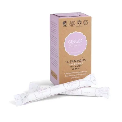 Produktbild von Ginger Organic - Tampons mit Applikator - Organisch Baumwolle - Normal