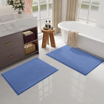 Obrázek produktu pro Koupelnová rohož z mikrovlákna, 50 x 80 cm, protiskluzová, vhodná do koupelny