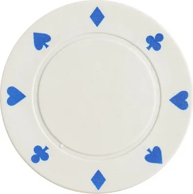 Produktbild von Pegasi Pokerchip 4g Weiß - 25Stk. - Pokerchips - Pokerchips ohne wert - Kunststoff - Poker