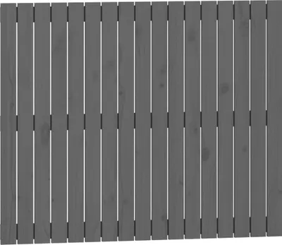 Produktbild von vidaXL Wand-Kopfteil Grau 108x3x90 cm Massivholz Kiefer