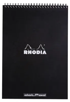 Obrázek produktu pro RHODIA 185039C RHODIA Spiralnotizblock No. 18, DIN A4, gepunktet, schwarz