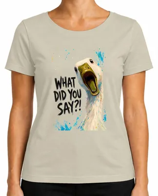 Immagine prodotto di Cosa hai detto?! T-shirt da donna con scritta divertente e provocatoria, stile sarcastico, taglia M