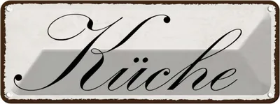 Produktbild von vianmo Blechschild 10x27 cm Küche Kochen Essen