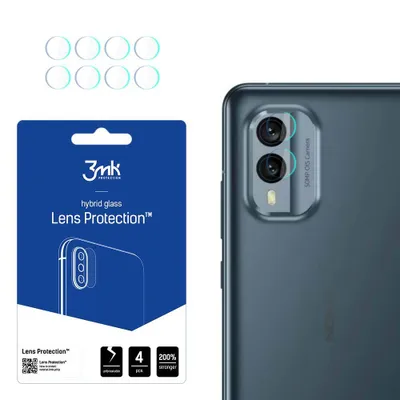 Produktbild von 3mk Hybridglas Lens Protection für Nokia X30 Kamera Objektiv Kameralinse 0,16mm 6H (4 Stück)