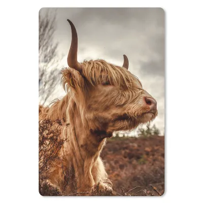 Produktbild von MuchoWow® Mauspad Mousepad Scottish Highlander - Strauch - Heidekraut 18x27 cm - Mousepads - Maus Mat - Pad - Mausunterlage