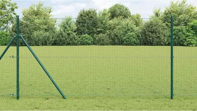 Produktbild von Maison Exclusive - Ground Fix Geschweißter Drahtzaun 10 x 1 m Grün Netz