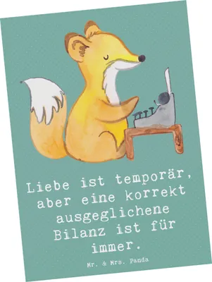 Produktbild von Mr. & Mrs. Panda Postkarte Buchhalter Weisheit - Meeresbrise - Geschenk, Ansichtskarte, Beruf, Bilanz, Finanzen, Ansichtskarten, Rechnungswesen, Berufsgestaltung, Liebe