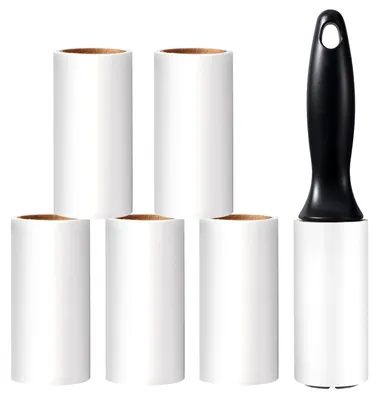 Produktbild von Vinabo Fusselrolle, 1 Griff + 6 Rollen Klebeblätter, 60 Blätter/Rolle