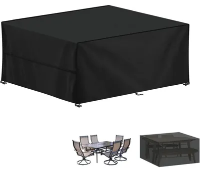 Obrázek produktu pro Ochranný kryt na zahradní nábytek, vodotěsný, vyrobený z tkaniny Oxford 420D, vhodný pro použití v zimě, rozměry 220x180x80 cm