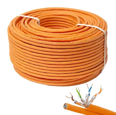 Zdjęcie produktu dla Kabel sieciowy PremiumX 50m CAT 7 Kabel LAN Duplex Kabel do transmisji danych Ethernet