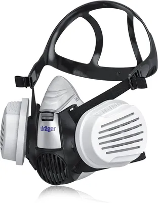 Produktbild von Dräger X-plore 3300 Handwerker Halbmasken-Set inkl. P3 R Partikelfilter - Größe M - gegen Fein-Staub/Partikel - DIY Arbeiten