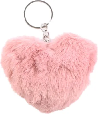 Image de Grand Cœur Clouchon En Peluche Pour Clés Différentes Couleurs