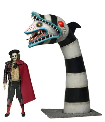 Produktbild von Neca Beetlejuice Ultimative Matador-und Sandwurm-figur 18 Cm 2 Einheiten One Size
