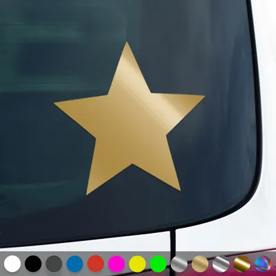 Produktbild von PantherPixel Stern Aufkleber Sternenstaub Sternenhimmel Sternchen Sticker Auto Geschenkidee Farbe Gold