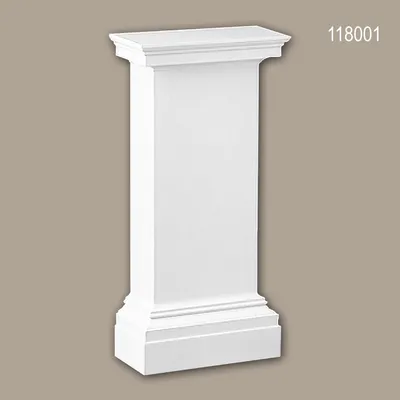Produktbild von PROFHOME 118001 Halbsäulen Postament Säule Zierelement dekoratives Element