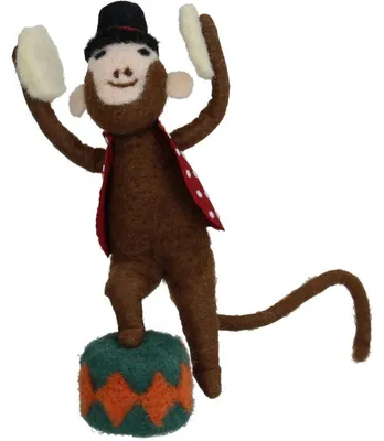 Produktbild von Weihnachtsanhänger Zirkusaffe - Mehrfarbig - 15 cm