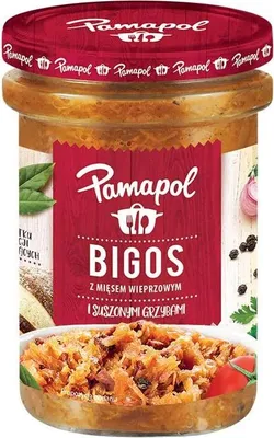 Produktbild von Pamapol "Bigos" Krauteintopf aus gedünstetem Sauerkraut mit Wurst 500g