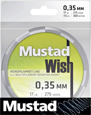 Productafbeelding van Mustad Angelsnoer Wish Braid (donkergroen), diameter: 0,28 mm; breeksterkte kg: 27,1; breeksterkte lbs: 60; lengte: 2000 meter