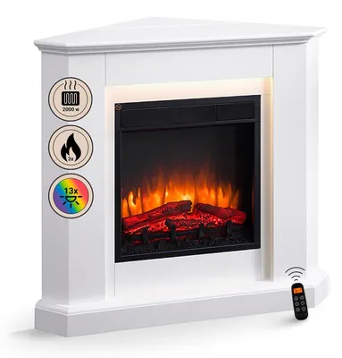 Produktbild von RICHEN EF223A-MT223B Elektro-Kamin, Wandgerät, 2000 Watt, 2 Heizstufen, Echtfeuereffekt